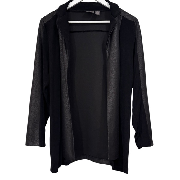 Travelers by Chico's Sweaters - Travelers by Chicos Black Open Cardigan Jacket Size 8/10